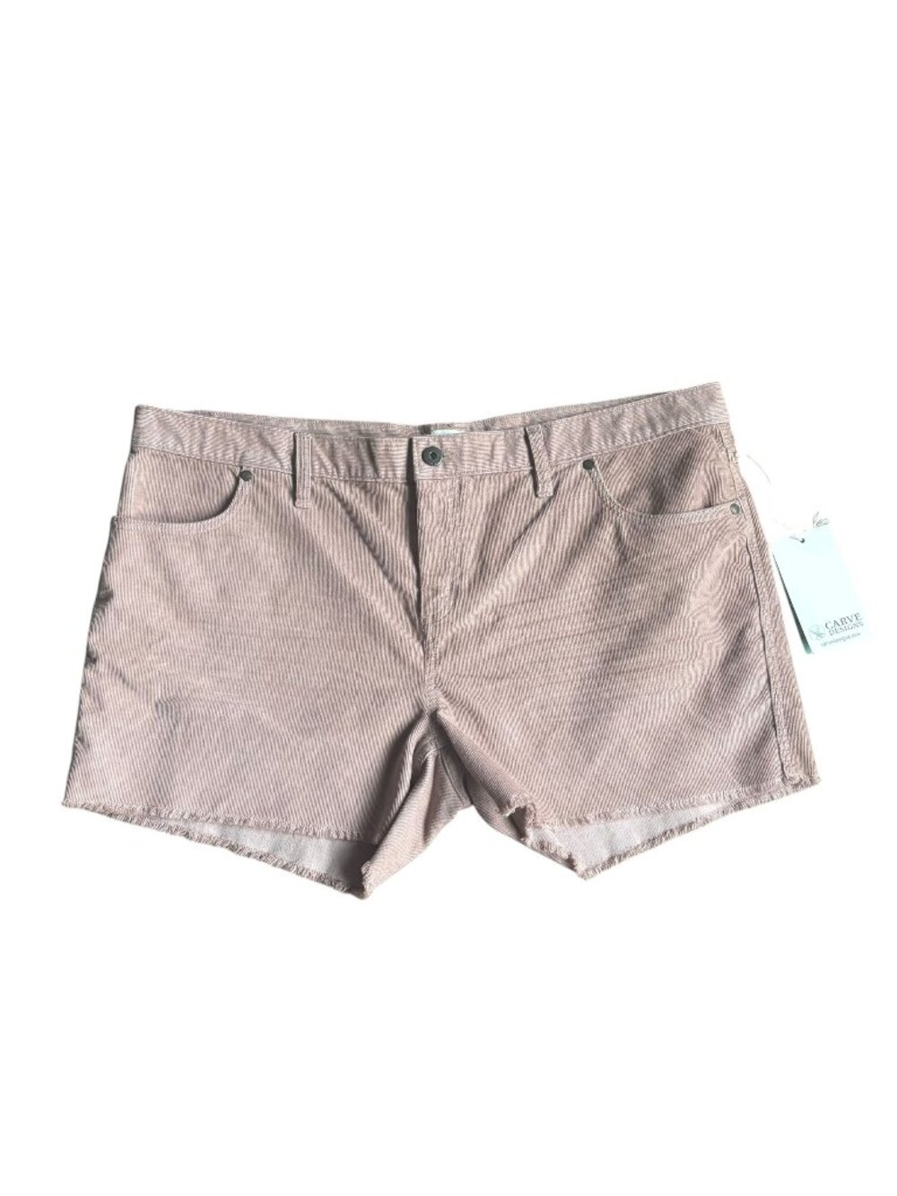 Carve Designs Corduroy Oahu Hi Rise Shorts Womens Size 16 BROWN NWT